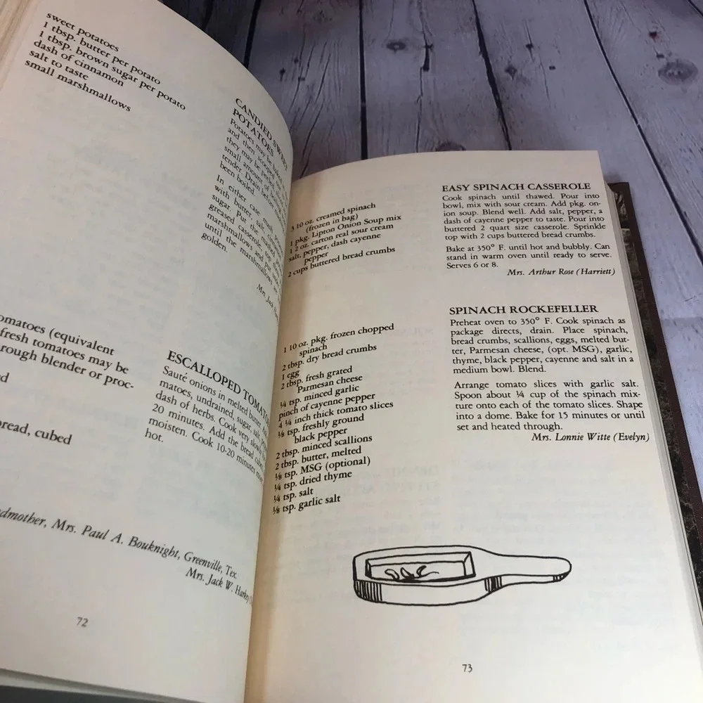 Vintage 1979 first edition THROUGH OUR KITCHEN DOOR cookbook